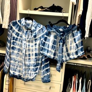 Bella Dahl XS shorts and long sleeve set